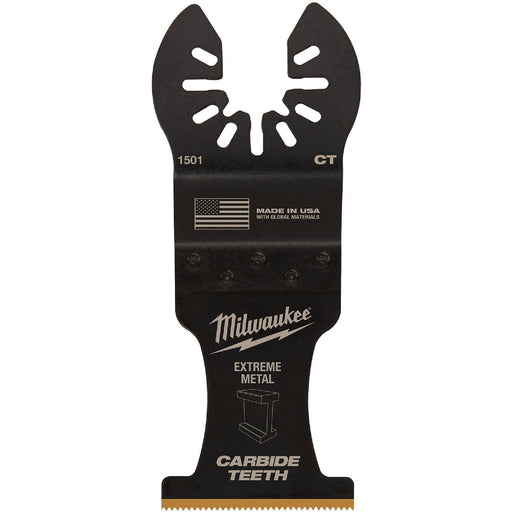 Milwaukee OPEN-LOK 1-3/8 In. Titanium Enhanced Carbide Metal Cutting Oscillating Blade