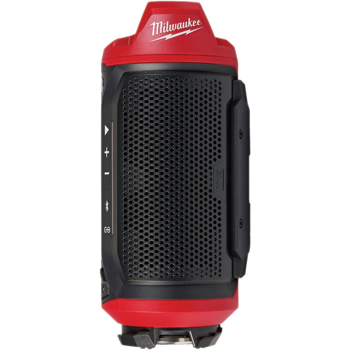 Milwaukee M12 Bluetooth Cordless Jobsite Speaker with PACKOUT Compatibility (Tool Only)