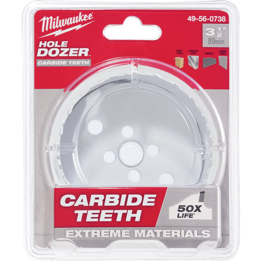 Milwaukee HOLE DOZER 3-1/2 In. Hole Saw with Carbide Teeth