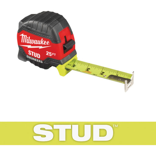 Milwaukee 25 Ft. STUD Tape Measure with Engineer's Scale