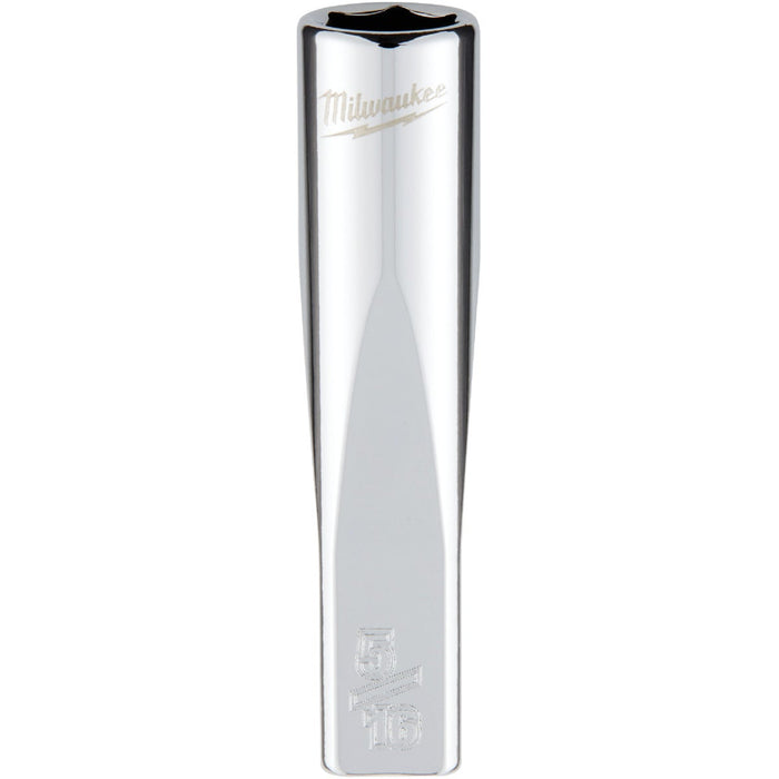 Milwaukee 1/4 In. Drive 5/16 In. 6-Point Deep Standard Socket with FOUR FLAT Sides