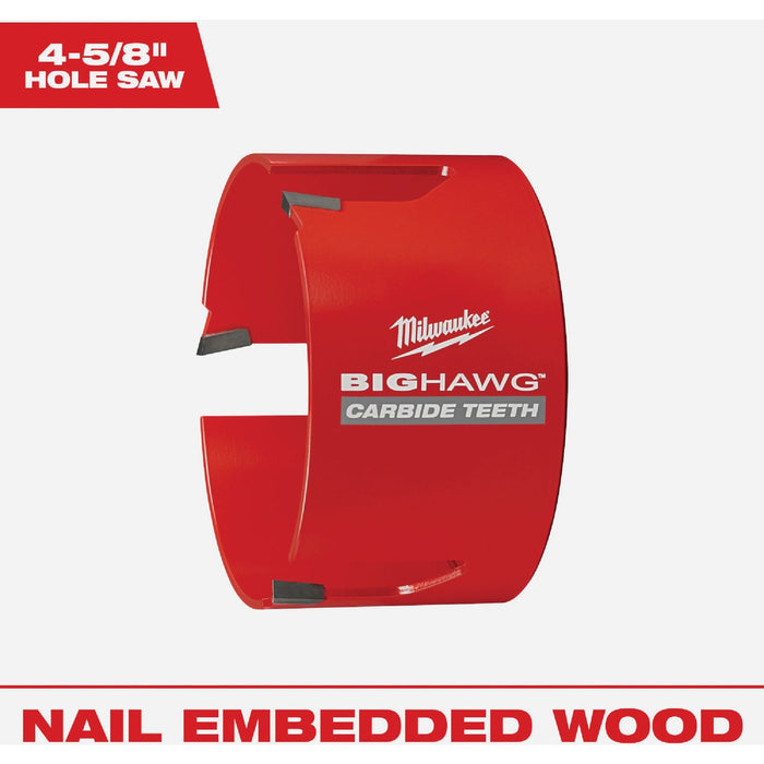 Milwaukee BIG HAWG 4-5/8 In. Carbide-Tipped Hole Saw
