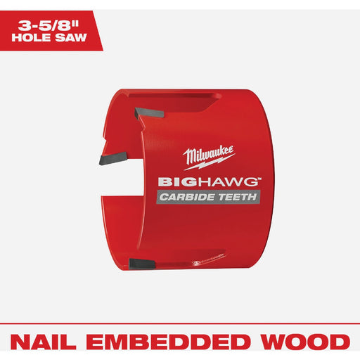 Milwaukee BIG HAWG 3-5/8 In. Carbide-Tipped Hole Saw