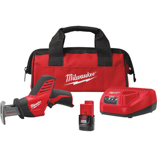 Milwaukee M12 HACKZALL Cordless Reciprocating Saw Kit with 1.5 Ah Battery & Charger