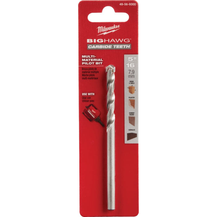 Milwaukee BIG HAWG 5/16 In. x 4-1/2 In. Pilot Drill Bit