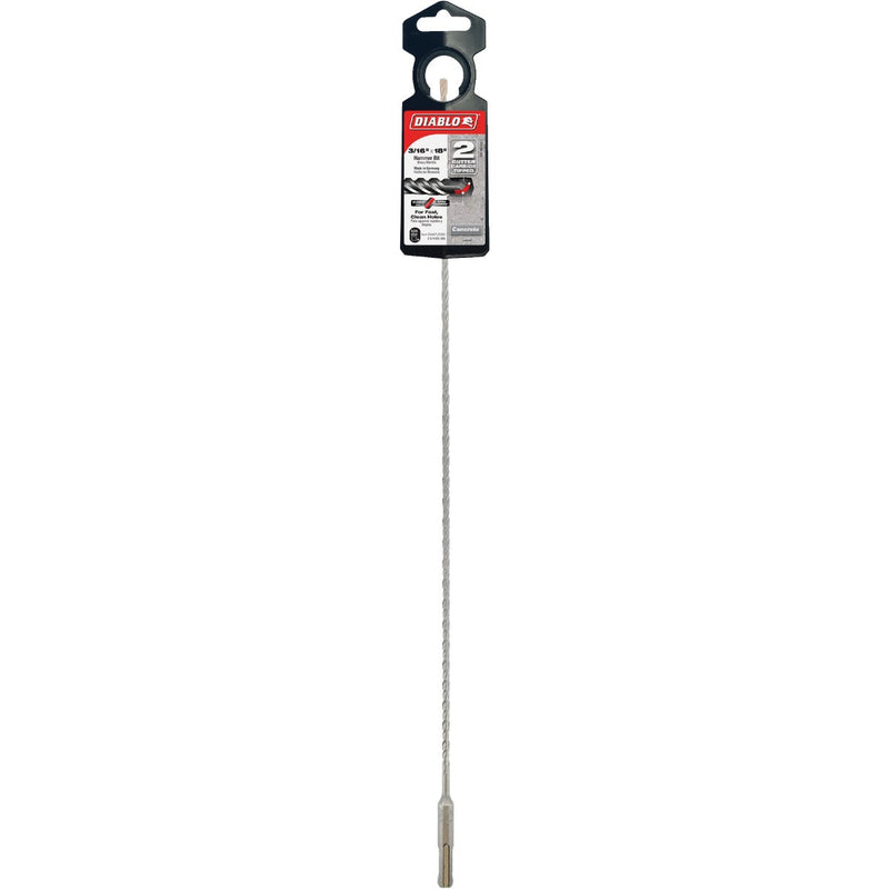 Diablo SDS-Plus 3/16 In. x 18 In. Carbide-Tipped Rotary Hammer Drill Bit