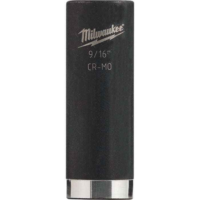 Milwaukee SHOCKWAVE 3/8 In. Drive 9/16 In. 6-Point Deep Standard Impact Socket