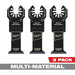 Milwaukee OPEN-LOK 1-3/8 In. TITANIUM CHARGED Bi-Metal Multi-Material Oscillating Multi-Tool Blade (3-Pack)
