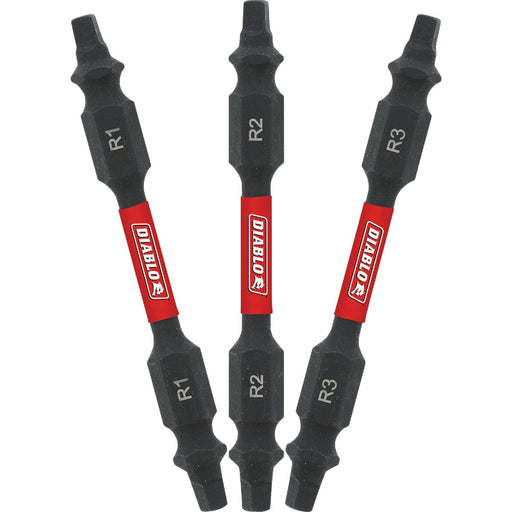 Diablo 2-1/2 In. Double-Ended Square Screwdriver Bit Set, Bulk