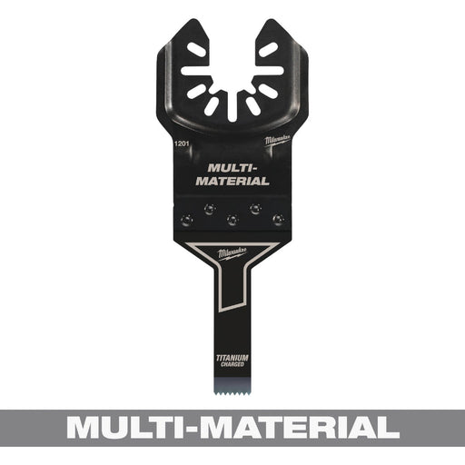 Milwaukee OPEN-LOK 3/8 In. TITANIUM CHARGED Bi-Metal Multi-Material Oscillating Multi-Tool Blade