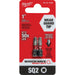 Milwaukee SHOCKWAVE #2 Square Recess 1 In. Insert Impact Screwdriver Bit (2-Pack)