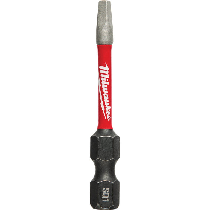 Milwaukee SHOCKWAVE #1 Square Recess 2 In. Power Impact Screwdriver Bit