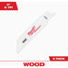 Milwaukee HACKZALL 4 In. 5 TPI Wood Reciprocating Saw Blade (5-Pack)