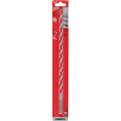 Milwaukee SHOCKWAVE 1/2 In. x 12 In. Impact Duty Masonry Carbide Hammer Drill Bit