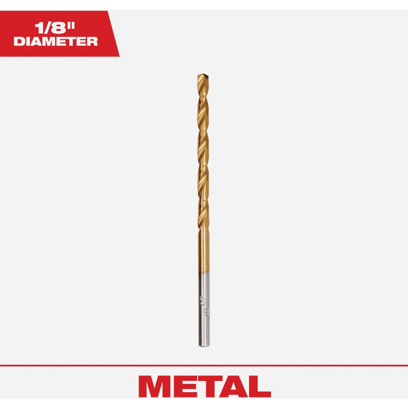 Milwaukee THUNDERBOLT 1/8 In. Titanium Drill Bit (2-Pack)