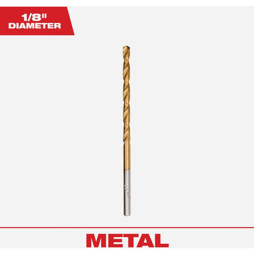 Milwaukee THUNDERBOLT 1/8 In. Titanium Drill Bit (2-Pack)