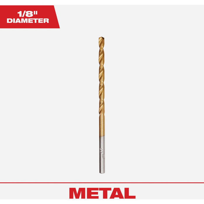 Milwaukee THUNDERBOLT 1/8 In. Titanium Drill Bit (2-Pack)