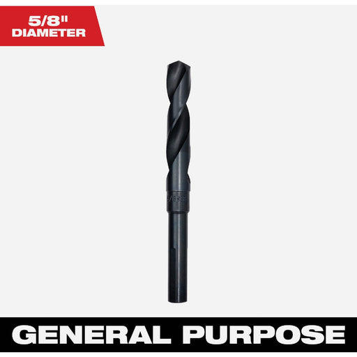 Milwaukee 5/8 In. Black Oxide Silver & Deming Drill Bit