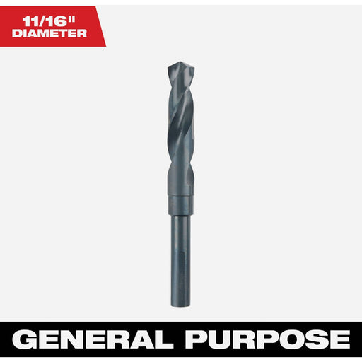 Milwaukee 11/16 In. Black Oxide Silver & Deming Drill Bit