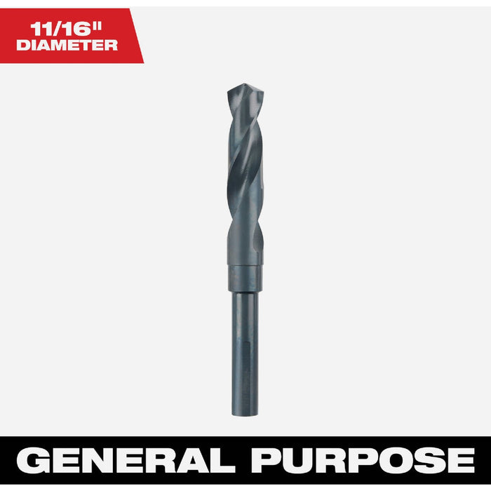 Milwaukee 11/16 In. Black Oxide Silver & Deming Drill Bit