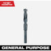 Milwaukee 11/16 In. Black Oxide Silver & Deming Drill Bit