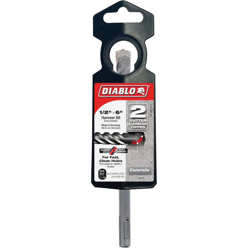 Diablo SDS-Plus 1/2 In. x 6 In. Carbide-Tipped Rotary Hammer Drill Bit