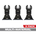 Milwaukee OPEN-LOK 2-1/2 In. TITANIUM CHARGED Bi-Metal Multi-Material Oscillating Multi-Tool Blade (3-Pack)
