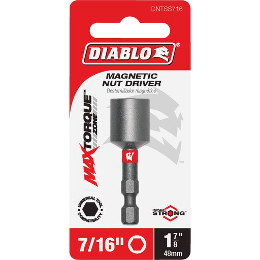 Diablo 7/16 In. x 1-7/8 In. Magnetic Impact Nutdriver