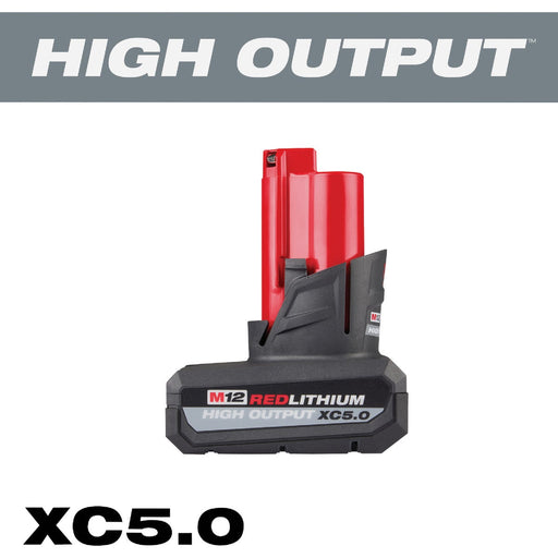 Milwaukee M12 REDLITHIUM Lithium-Ion High Output 5.0 Ah Battery Pack