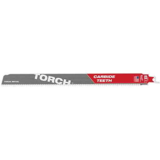 Milwaukee SAWZALL TORCH 12 In. 8 TPI Carbide Thick Metal Reciprocating Saw Blade