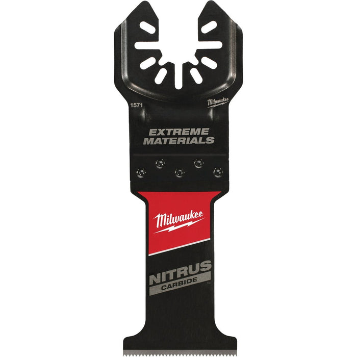 Milwaukee NITRUS CARBIDE 1-3/8 In. Extreme Materials Universal Fit OPEN-LOK Oscillating Blade