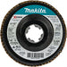 Makita X-LOCK 4-1/2 In. x 7/8 In. 40-Grit Type 27 Zirconia Angle Grinder Flap Disc