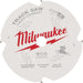 Milwaukee 6-1/2 In. 4-Tooth PCD Fiber Cement Track Saw Blade