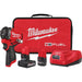 Milwaukee M12 FUEL Brushless 3/8 In. Stubby Cordless Impact Wrench Kit with 5.0 Ah & 2.5 Ah Batteries & Charger
