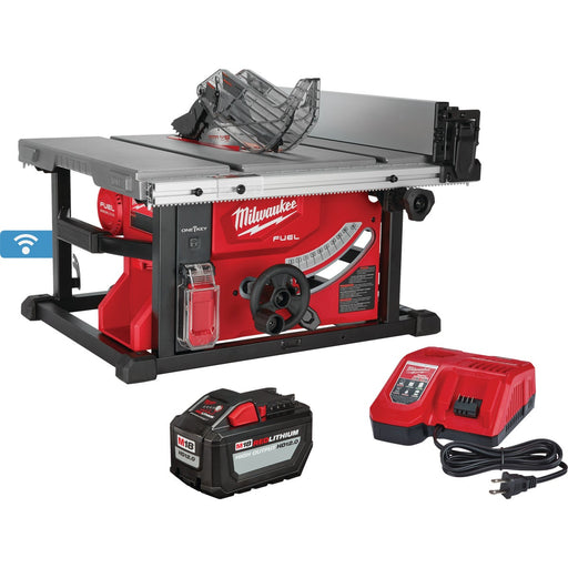 Milwaukee M18 FUEL One-Key Brushless 8-1/4 In. Cordless Table Saw Kit with 12.0 Ah Battery & Charger