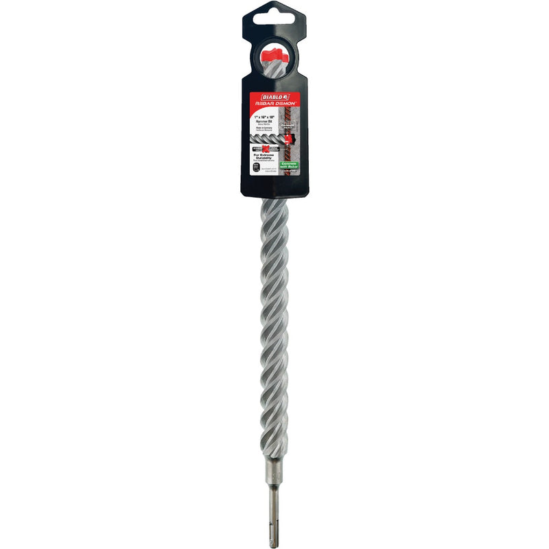 Diablo Rebar Demon 1 In. x 18 In. SDS-Plus Full Carbide Rotary Hammer Drill Bit