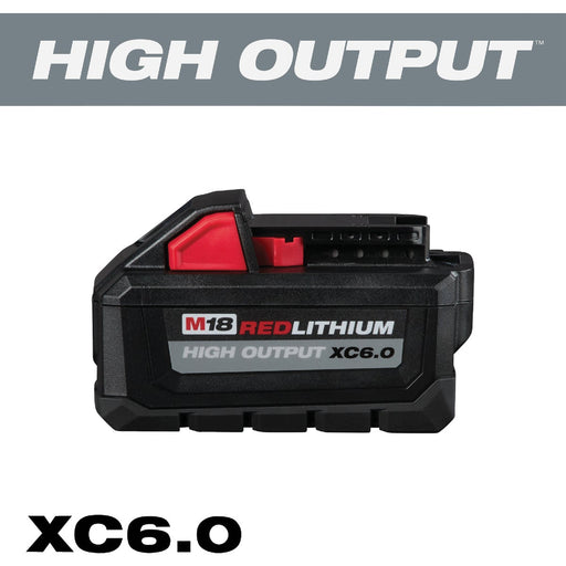 Milwaukee M18 REDLITHIUM Lithium-Ion High Output XC 6.0 Ah Battery Pack