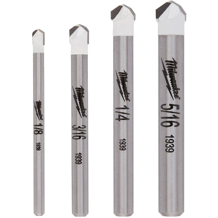 Milwaukee 4-Piece Tile and Natural Stone Bit Set