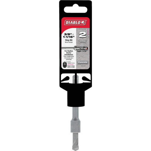 Diablo SDS-Plus 3/8 In. x 1-1/16 In. x 4-1/4 In. Carbide-Tipped Rotary Hammer Drill Bit w/Stop Collar