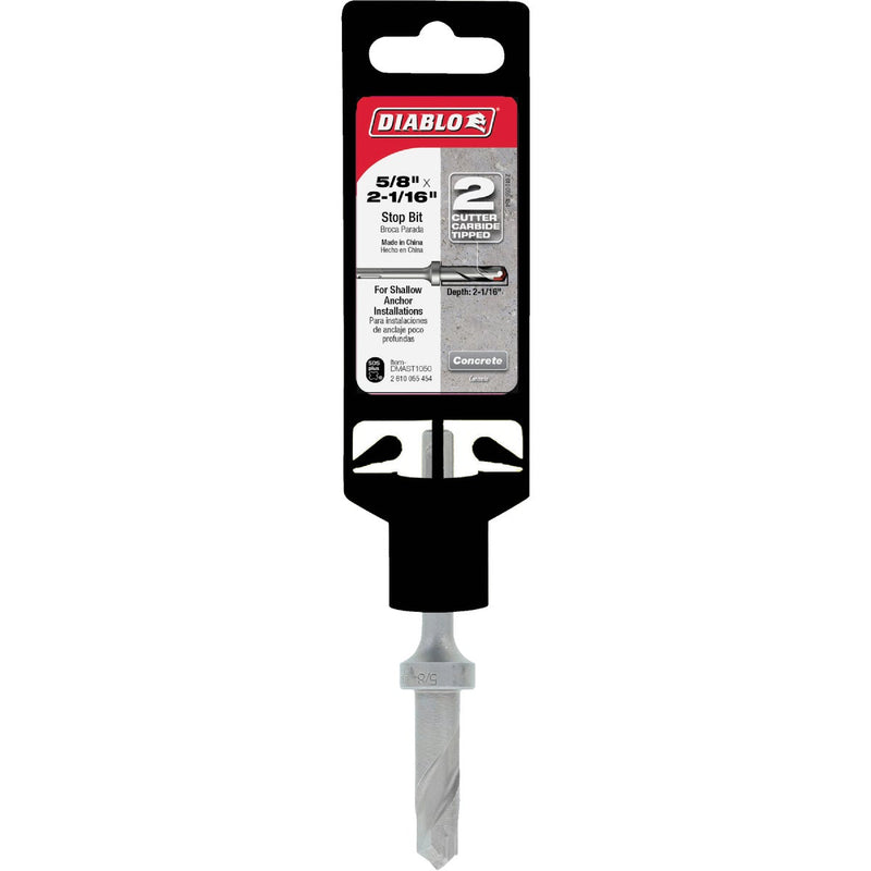 Diablo SDS-Plus 5/8 In. x 2-1/16 In. x 4-1/4 In. Carbide-Tipped Rotary Hammer Drill Bit w/Stop Collar