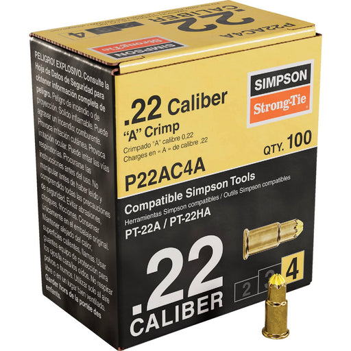 Simpson Strong-Tie 0.22-Caliber Single Shot Level 4 Yellow Powder Load (100-Qty)