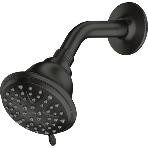 Moen Attune 8-Spray Pattern 4 In. Wall Mount Fixed Shower Head, Matte Black