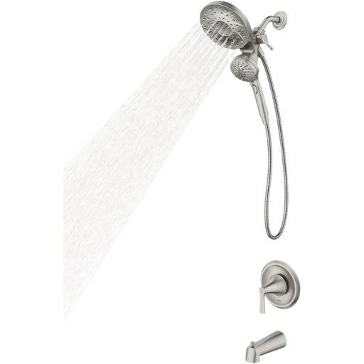 Moen Mikah Spot Resist Brushed Nickel 1-Handle Tub & Shower Faucet