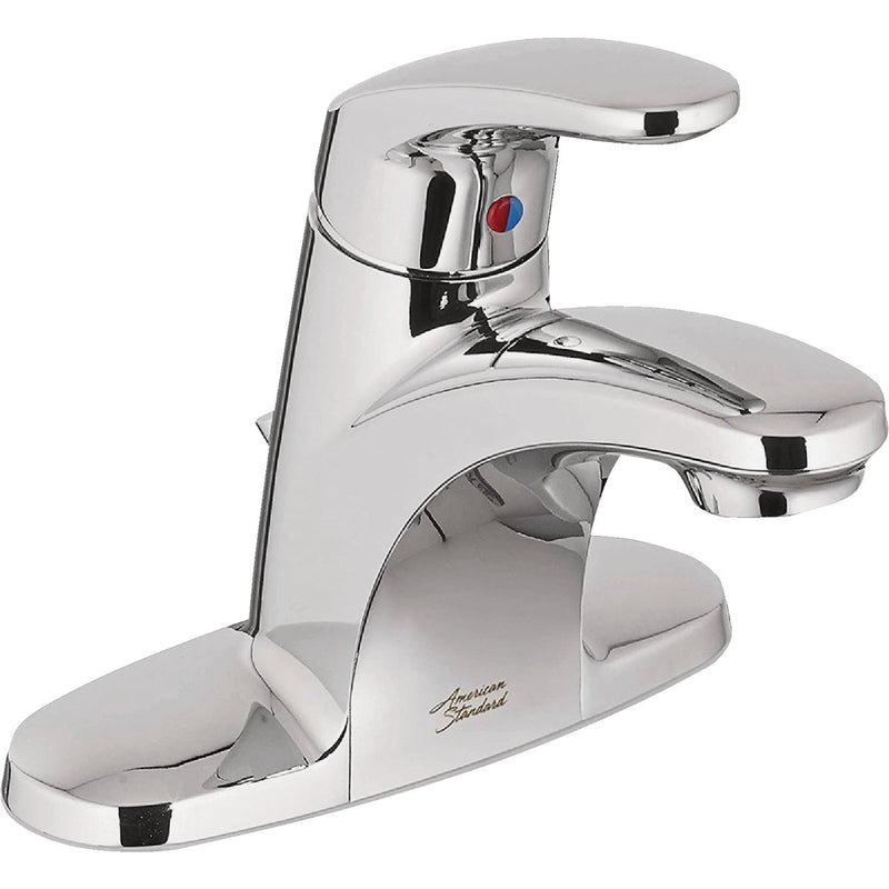 American Standard Cadet Chrome 1-Handle Lever 4 In. Centerset Bathroom Faucet with Pop-Up