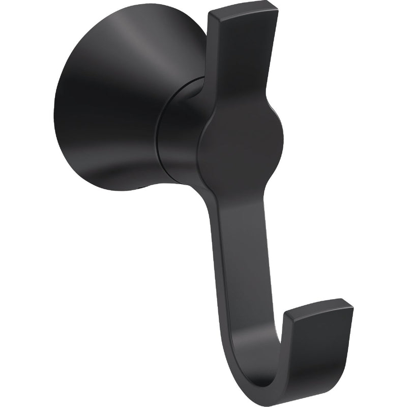Moen Mikah Matte Black Single Robe Hook