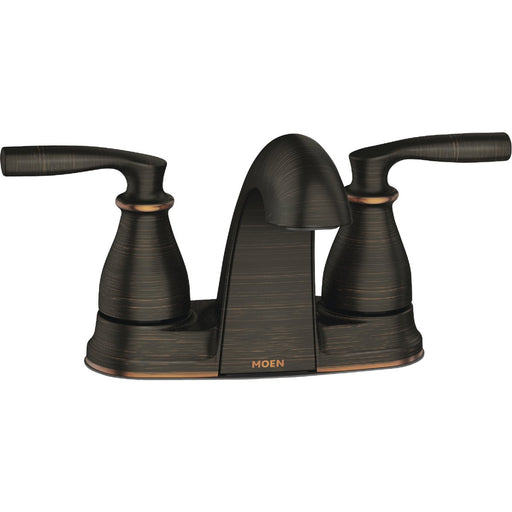 Moen Hilliard 2-Handle Lever Centerset Low Arc Bathroom Faucet, Mediterranean Bronze