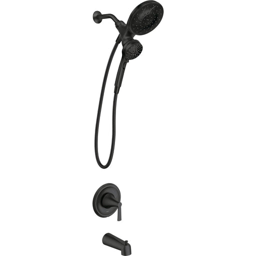 Moen Mikah Matte Black 1-Handle Tub & Shower Faucet