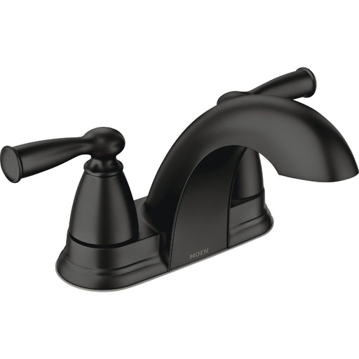 Moen Banbury 2-Handle Lever Low Arc Centerset Bathroom Faucet, Matte Black