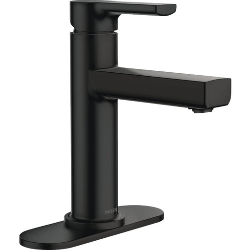 Moen Rinza 1-Handle Lever Centerset Bathroom Faucet, Matte Black