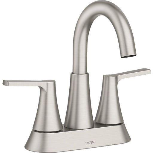 Moen Mikah 2-Handle High Arc Bathroom Faucet, Spot Resist Brushed Nickel